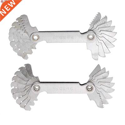 60 and 55 Degree Screw Thread Gage Gauge Metal Folding Measu