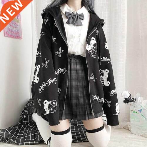 Gothic Coat Sweatirt Women Faion Spring 2021 Clothes Ins