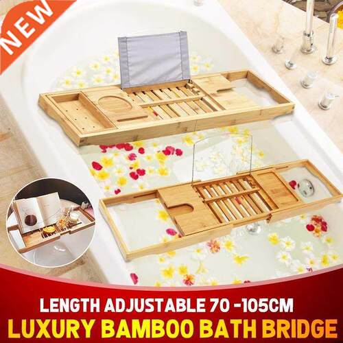 Bamboo Bathtub Tray Shelf For Bath Tub Tray Spa Bathtub Boo
