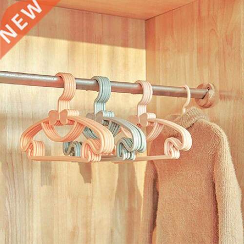 5PCS Portable Kids Clothes Hanger Racks Plastic Display