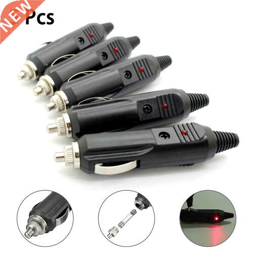5PCS 12V High Power Male Car Cigarette Lighter Socket Plug C