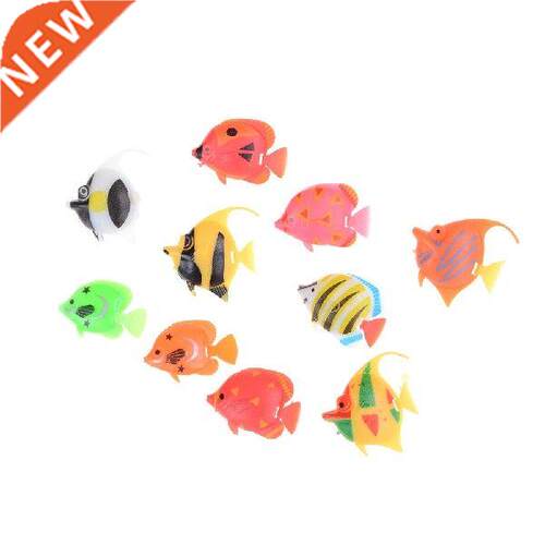 10pcs/lot Fake Fsh Floatng Vvd Landscape Aquarum