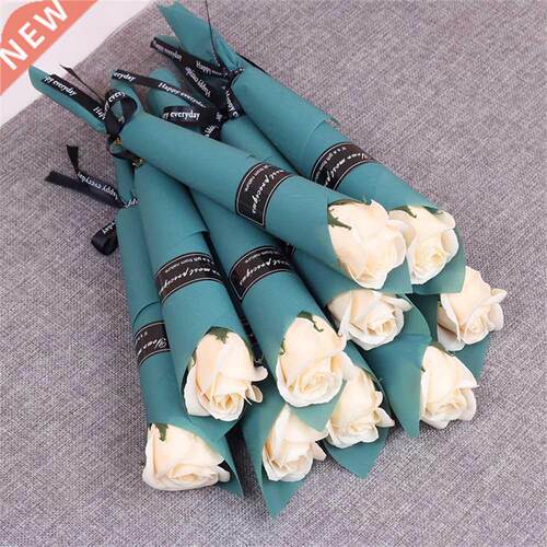 2/5/10 Pcs Soap Rose Bouquet Valentines Day Gift for Friend