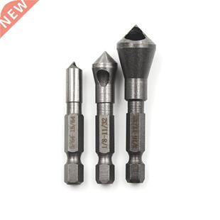 3pcs Bearing Steel Countersink Deburring Drill Bit Chamferin