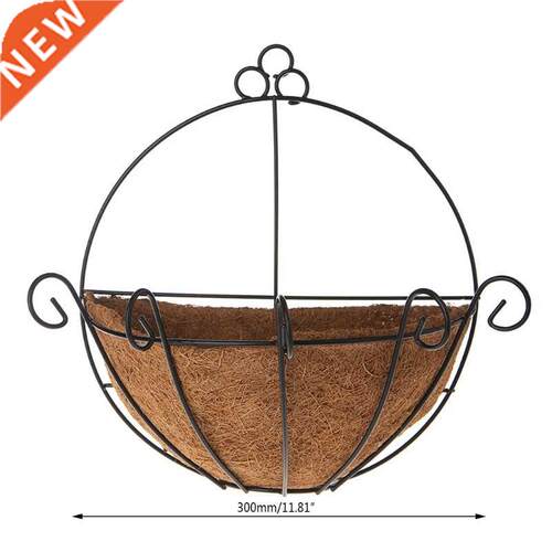Flowerpot Iron Coconut DIY Garden Hanging Planters Wall