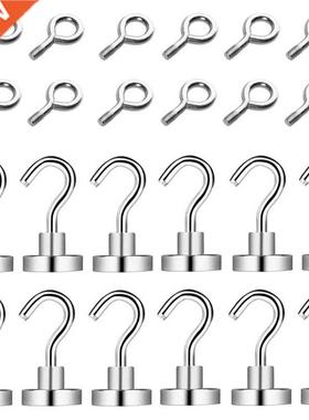 Magnetc Hooks Heavy Duty Earth Magnets wth Hook for Refrg