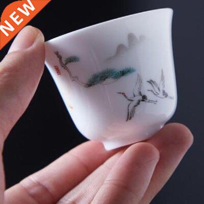 4pcs/set Drinkware White Color 40-55ml Living Room Drinking