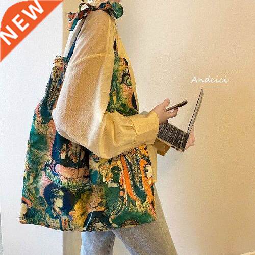 Girls' Retro Canvas Bag Women 'S Shoulder Bag Large