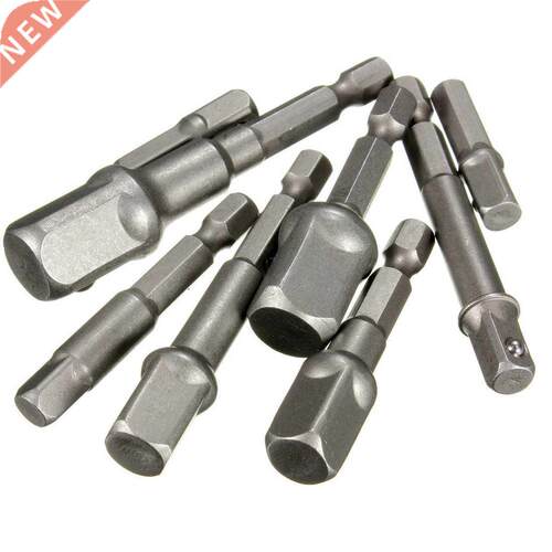 8X Socket Bit Adapter Hex Drill Nut Driver Power Extension B