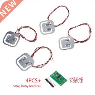 4Pcs 50kg Scale Load Cells with HX711 AD Module Kit Resistan