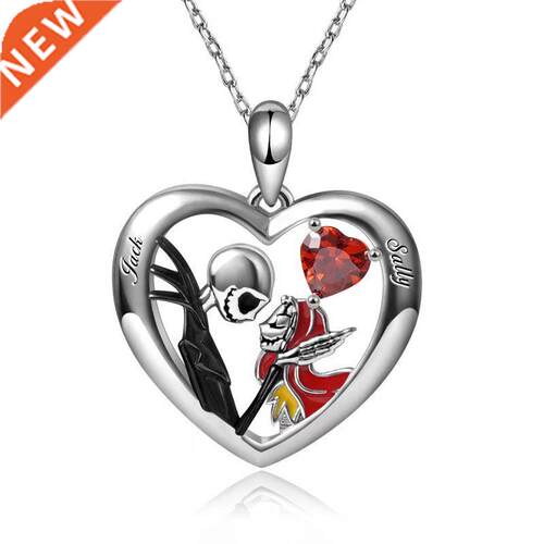 Fashion creative skull sweet love necklace exquisite heart-s