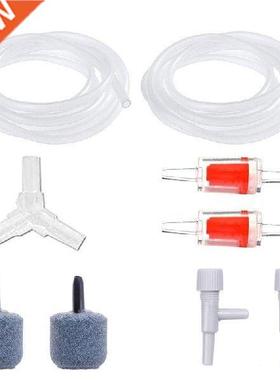 Aquarium Air Pump Accessories Set Airline Tubing Air Stone
