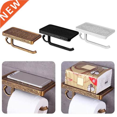 Retro Toilet Paper Holder Space Aluminum Paper Towel Rack St