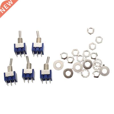 5pcs 3 Position 2P2T DPDT ON-OFF-ON Miniture Mini Switch