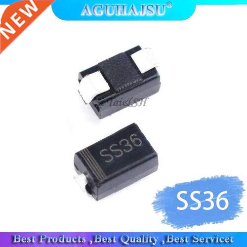 100PCS SS36 30v 60a SMD SR360 diode SMA sk36