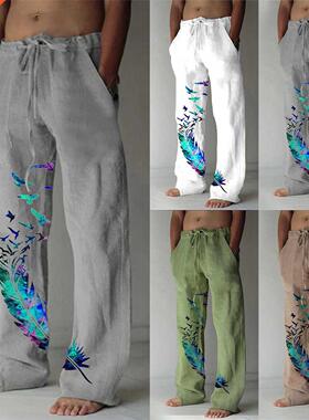 2021 Men's pants Pocket Dratring Trousers Fashion Casual F