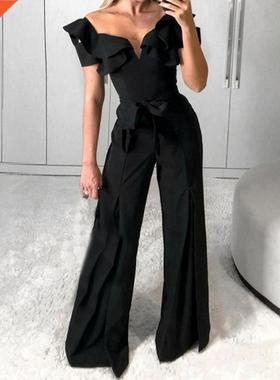 Work clothes ladies wide-leg loose-fitting jumpsuit