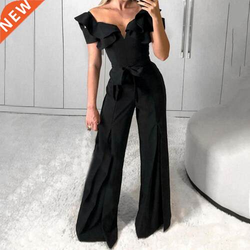 Work clothes ladies wide-leg loose-fitting jumpsuit