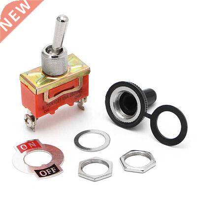 E-TEN1021 15A 250V SPST 2 Terminal ON OFF Toggle Switch