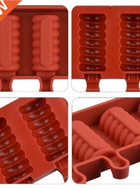 Food Grade Silicone Ice Cream Mold 4 Cell Frozen Juice