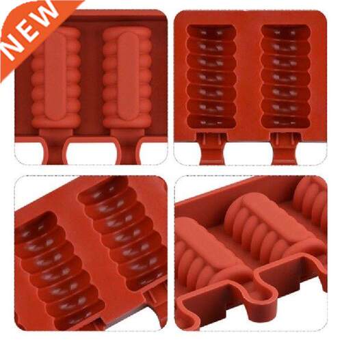 Food Grade Silicone Ice Cream Mold 4 Cell Frozen Juice