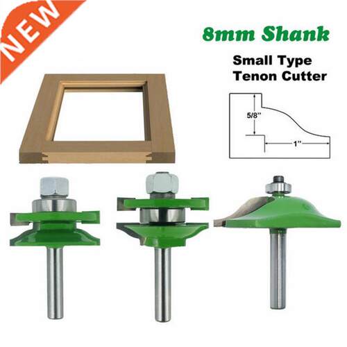 pcs 8mm Shank Tenon Router Bit Cabinet Door Panel Milling W