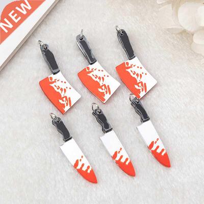 10 cs Gothic Bloody Knife Chams Acylic Halloween Weaon S