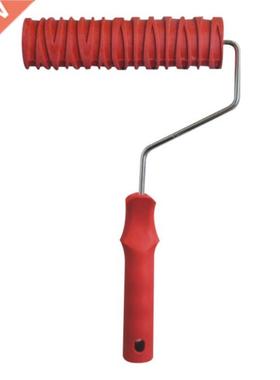 Cretive 7inch Grin Pttern Pint Rubber Roller for Home Of