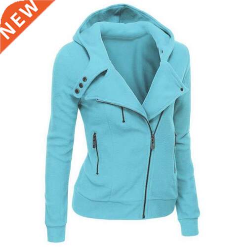 2021 Zipper Warm Faion Hoodies Women Long Sleeve Hoodies J