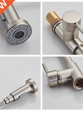 Pull Out Bathroom Vessel Sink Faucet Spring Style Mixer Basi