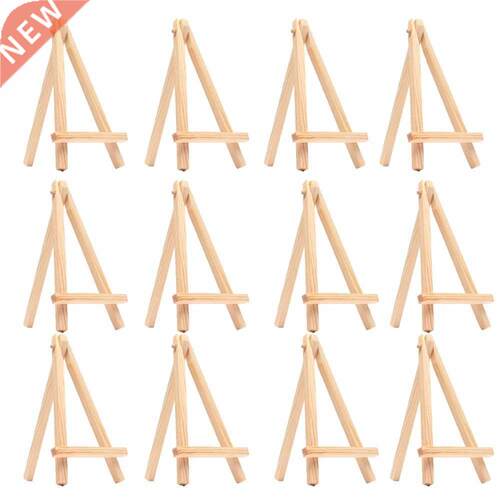 *12PCS Kids Mini Wooden Easel Art Painting Name Card Stand D