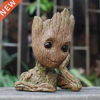 Baby Groot Flowerpot Action Figures Model Toys Cute Flowerpo