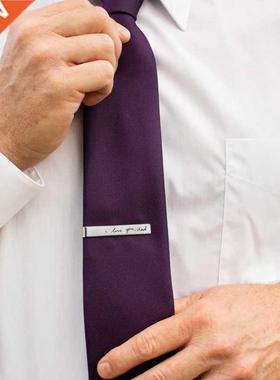 Men's Customize Name Words Custom Tie Clip Stainless Steel S