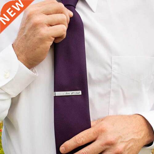 Men's Customize Name Words Custom Tie Clip Stainless Steel S