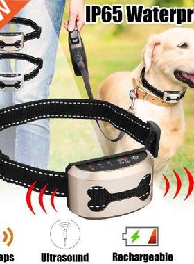 Pet Dog Anti Bark Clar Contr Train Rechargeable IP65