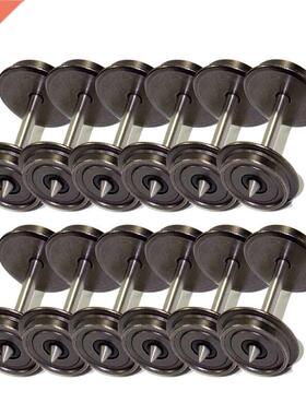 12pcs HO Scale 1:87 36'' Metal Wheels for Model Train DC wh