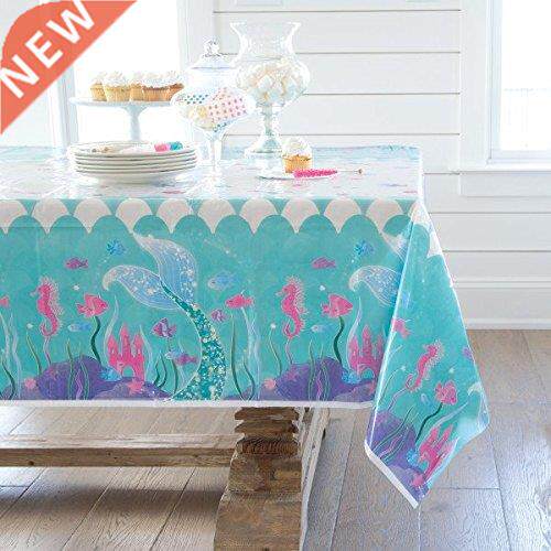 137*213cm Mermaid Disposable Table Cloth Flamingo Wedding Bi