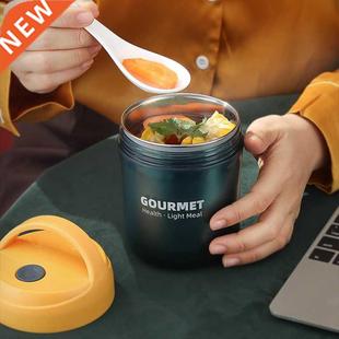 500ml Soup Cup Lunch Box Stainless Steel Thermos Mug Food Co