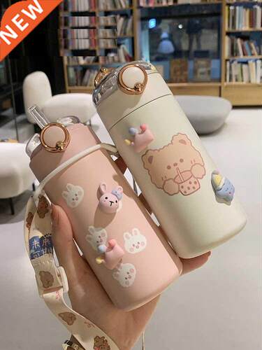 350/480ml Cartoons Stanless Steel Vacuum Flask Coffee Tea M