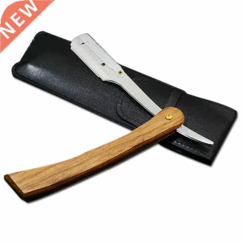 Men's Manual Razors Shaver Wooden Handle Portable Face R