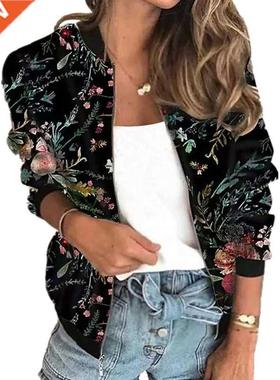 Autumn Casual Bomber Jackets Women Veste Femme Vntage Outer