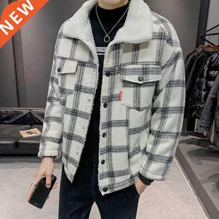 Men's Corduroy Jacket Winter Handsome Trend Fashion Casual W