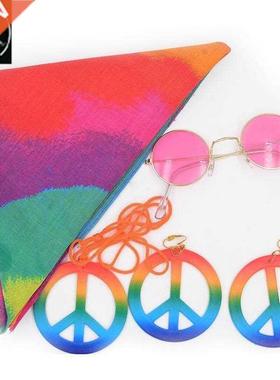 Canival coslay Coloful and eace Symbol Necklace endant