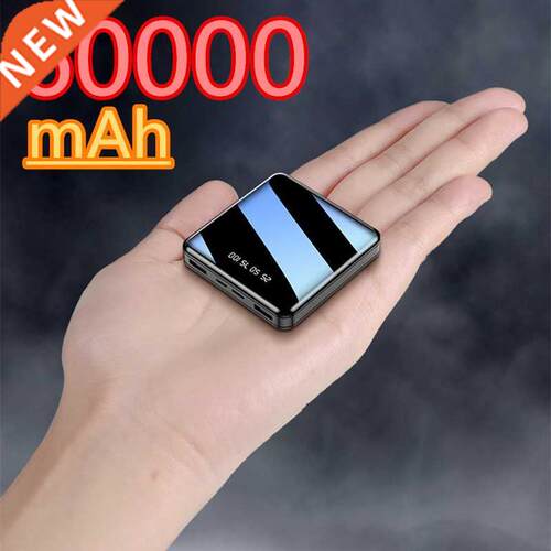 Mini 60000mAh Portable Power Bank 2 USB LCD Digital Display