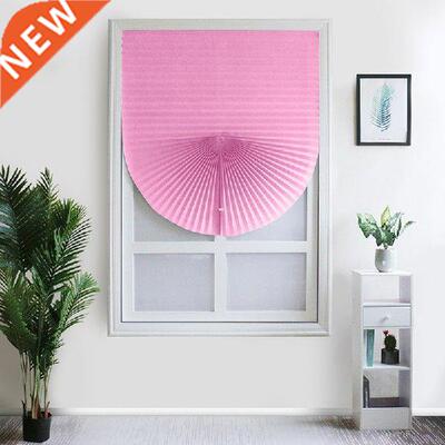 Pleated Curtain Blackout Sun ade Self Adhesive Blinds