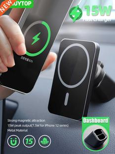 15W Car Magnetic Wireless Charger for iPhone 1 12 14 Pro Ma