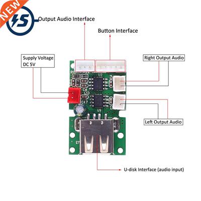 Mp Decoder Board WAV Lossless Music with Power Amplifier US