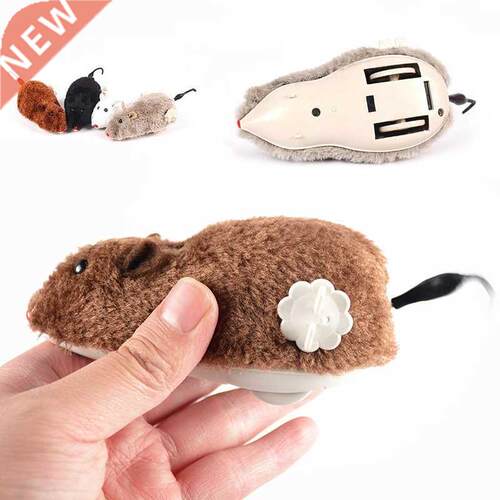Hot Creative Funny Clockwork Spring Power Plush Mouse Toy mu