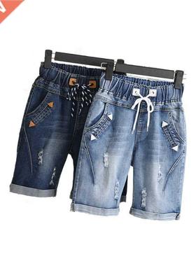 Lage Size Women Fat MM Summe Students Denim Shots Female