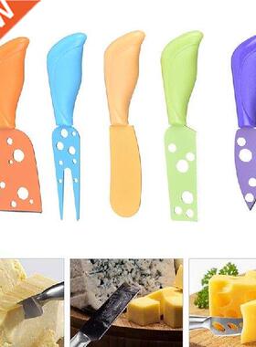 5Pcs/Set Colorful Cheese Cutter Set Cheese Knives Slicer
